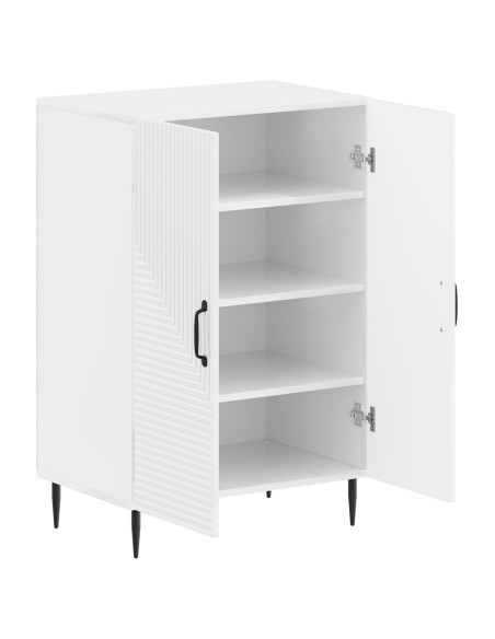 Mobile per scarpe HAARLEM 59,5 x 39,5 x 89,5 cm Bianco Lucido
