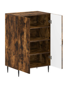 Mobile per scarpe HAARLEM 59,5 x 39,5 x 89,5 cm Rovere Fumo 2