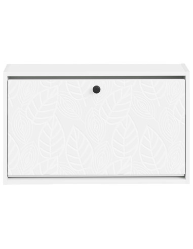 Mobiletto per Scarpe da Muro DELFT 71 x 17 x 43 cm Bianco