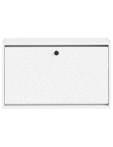 Mobiletto per Scarpe da Muro DELFT 71 x 17 x 43 cm Bianco
