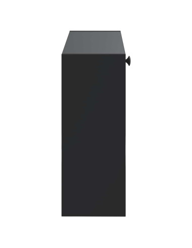 Mobiletto per Scarpe da Muro DELFT 71 x 17 x 43 cm Nero