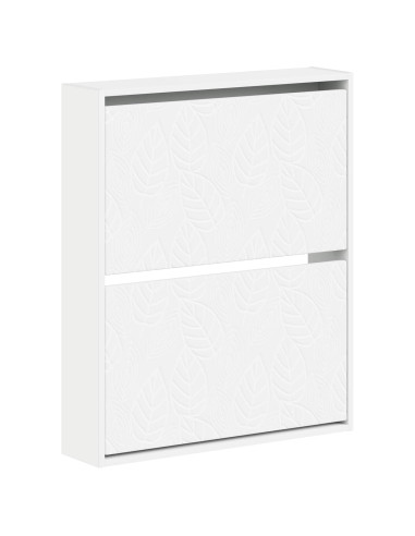 Mobiletto per Scarpe da Muro DELFT 71 x 17 x 86 cm Bianco
