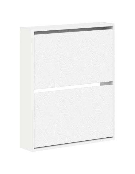 Mobiletto per Scarpe da Muro DELFT 71 x 17 x 86 cm Bianco