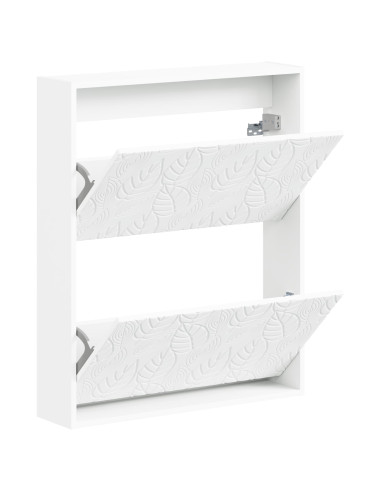 Mobiletto per Scarpe da Muro DELFT 71 x 17 x 86 cm Bianco