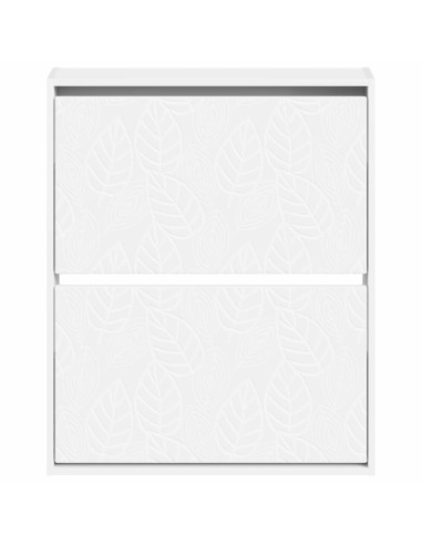 Mobiletto per Scarpe da Muro DELFT 71 x 17 x 86 cm Bianco