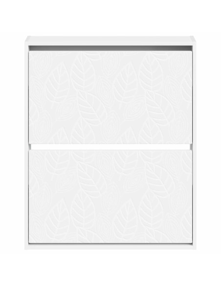 Mobiletto per Scarpe da Muro DELFT 71 x 17 x 86 cm Bianco