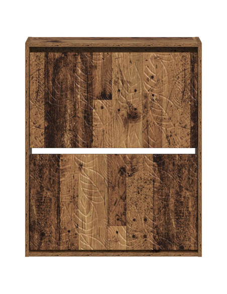 Mobiletto per Scarpe da Muro DELFT 71 x 17 x 86 cm Legno antico