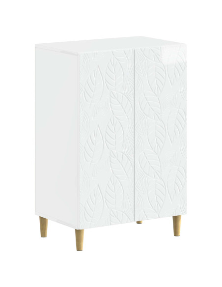 Mobile per scarpe DELFT 59,5 x 39,5 x 90 cm Bianco Lucido
