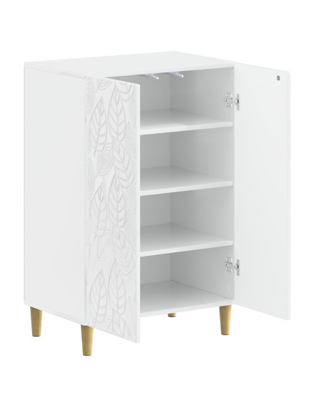 Mobile per scarpe DELFT 59,5 x 39,5 x 90 cm Bianco Lucido