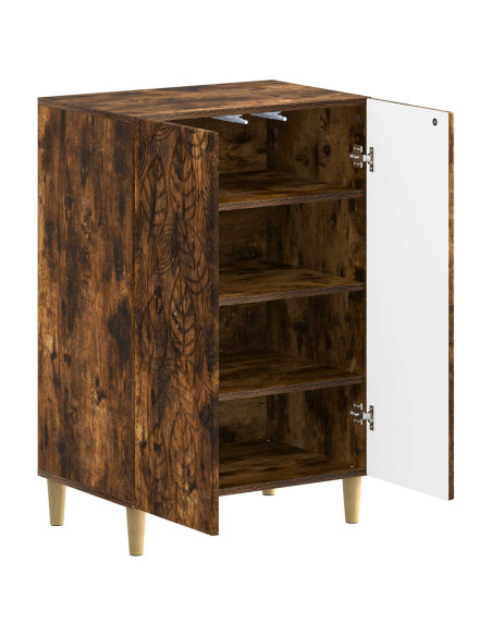 Mobile per scarpe DELFT 59,5 x 39,5 x 90 cm Rovere Fumo