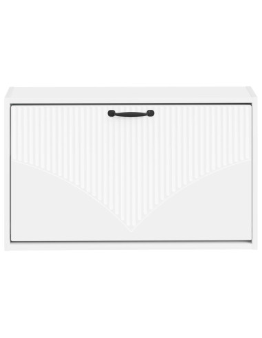 Mobiletto per Scarpe da Muro HOORN 71 x 17 x 43 cm Bianco