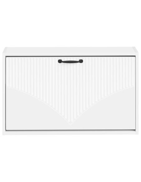 Mobiletto per Scarpe da Muro HOORN 71 x 17 x 43 cm Bianco