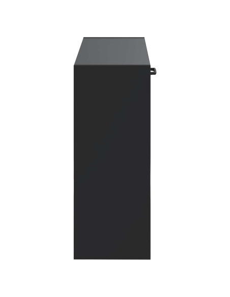 Mobiletto per Scarpe da Muro HOORN 71 x 17 x 43 cm Nero