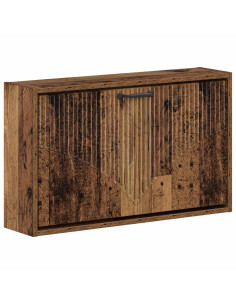 Mobiletto per Scarpe da Muro HOORN 71 x 17 x 43 cm Legno antico