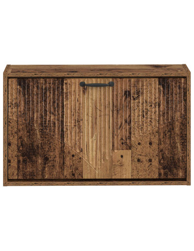 Mobiletto per Scarpe da Muro HOORN 71 x 17 x 43 cm Legno antico