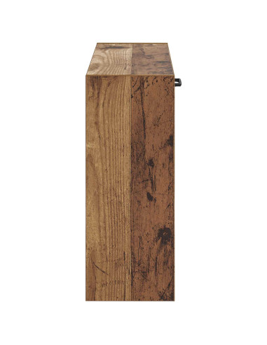 Mobiletto per Scarpe da Muro HOORN 71 x 17 x 43 cm Legno antico
