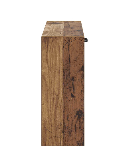 Mobiletto per Scarpe da Muro HOORN 71 x 17 x 43 cm Legno antico
