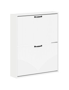 Mobiletto per Scarpe da Muro HOORN 71 x 17 x 86 cm Bianco
