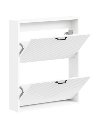 Mobiletto per Scarpe da Muro HOORN 71 x 17 x 86 cm Bianco