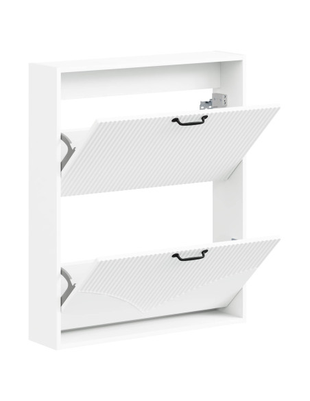 Mobiletto per Scarpe da Muro HOORN 71 x 17 x 86 cm Bianco