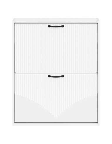Mobiletto per Scarpe da Muro HOORN 71 x 17 x 86 cm Bianco