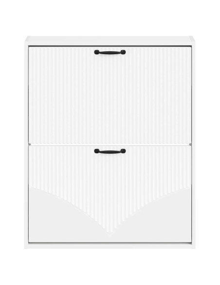 Mobiletto per Scarpe da Muro HOORN 71 x 17 x 86 cm Bianco
