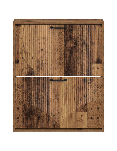 Mobiletto per Scarpe da Muro HOORN 71 x 17 x 86 cm Legno antico