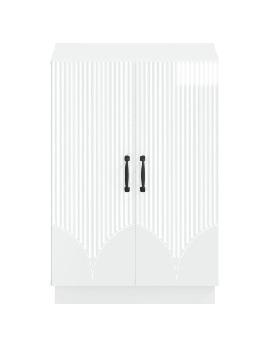 Mobile per scarpe HOORN 59,5 x 39,5 x 87 cm Bianco Lucido