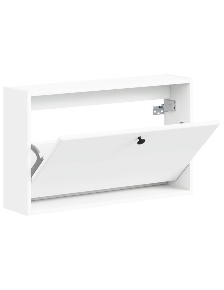 Mobiletto per Scarpe da Muro BREDA 71 x 17 x 43 cm Bianco