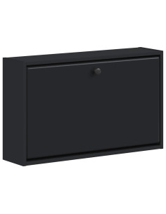 Mobiletto per Scarpe da Muro BREDA 71 x 17 x 43 cm Nero