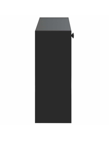 Mobiletto per Scarpe da Muro BREDA 71 x 17 x 43 cm Nero