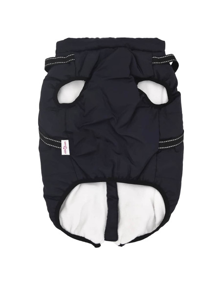 Cappotto Cani Imbracatura Impermeabile Riflettente Blu Navy L68