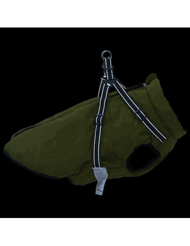 Cappotto Cani Imbracatura Impermeabile Riflettente Verde L48
