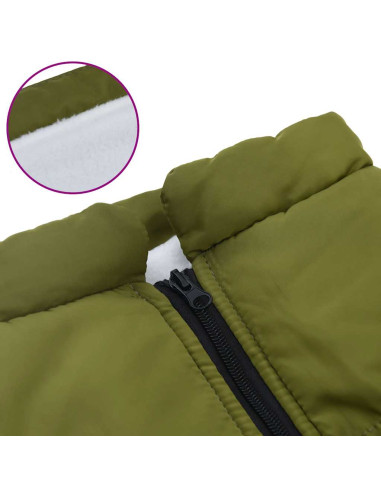 Cappotto Cani Imbracatura Impermeabile Riflettente Verde L48