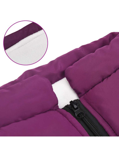 Cappotto Cani Imbracatura Impermeabile Riflettente Viola L68