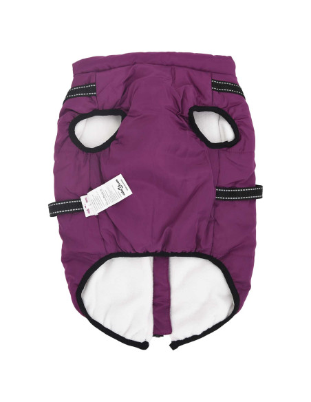 Cappotto per Cani Viola L68 Pile e Poliestere
