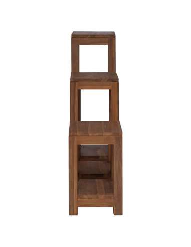 Supporto per piante 3 pz Naturale 25 x 25 x 80 cm