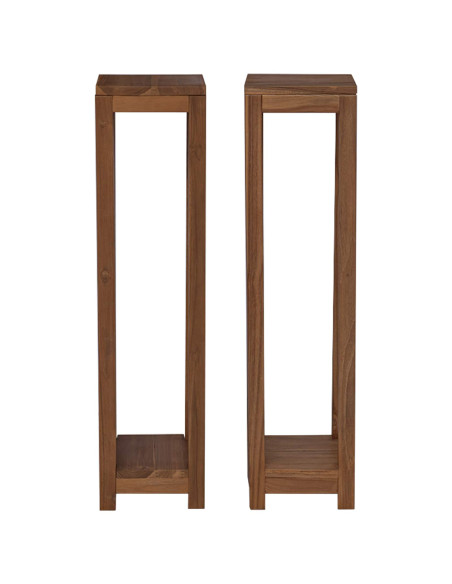 Supporto per piante 2 pz Naturale 25 x 25 x 100 cm