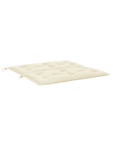 Cuscino per Panca Bianco Crema 100x(50+50)x7cm Tessuto Oxford