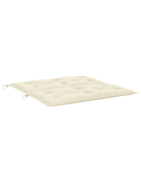 Cuscino per Panca Bianco Crema 100x(50+50)x7cm Tessuto Oxford
