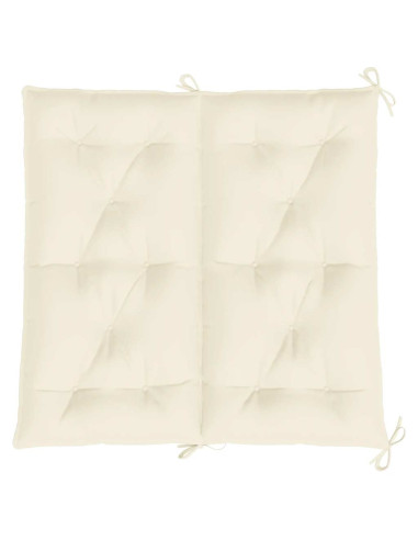 Cuscino per Panca Bianco Crema 100x(50+50)x7cm Tessuto Oxford
