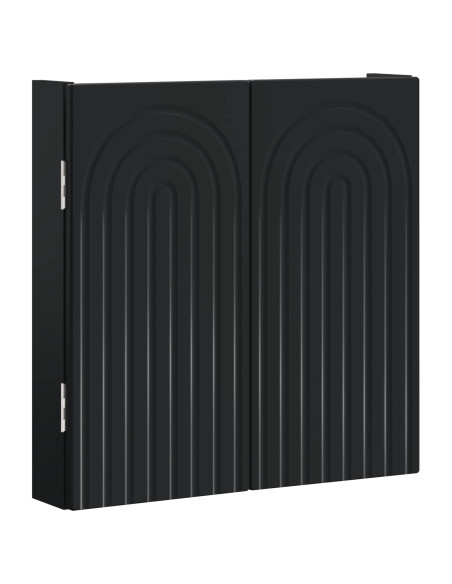 Armadio per Dartboard ALKMAAR Nero 52,5 x 10,5 x 53,5 cm