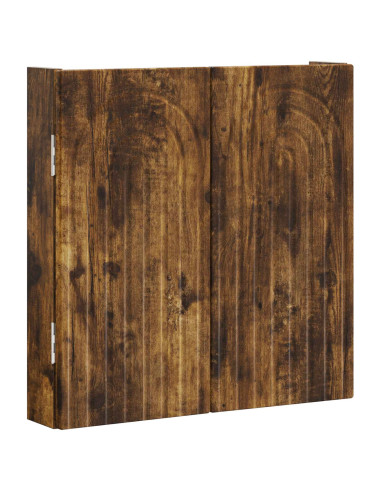 Armadio per Dartboard ALKMAAR Rovere Fumo 52,5 x 10,5 x 53,5 cm