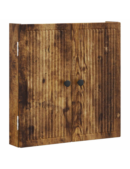 Armadio per Dartboard EDE Rovere Fumo 52,5 x 10,5 x 53,5 cm