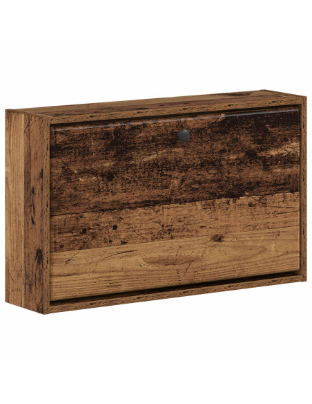 Mobiletto per Scarpe da Muro BREDA 71 x 17 x 43 cm Legno antico