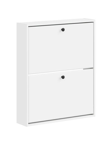 Mobiletto per Scarpe da Muro BREDA 71 x 17 x 86 cm Bianco