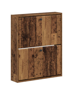 Mobiletto per Scarpe da Muro BREDA 71 x 17 x 86 cm Legno antico