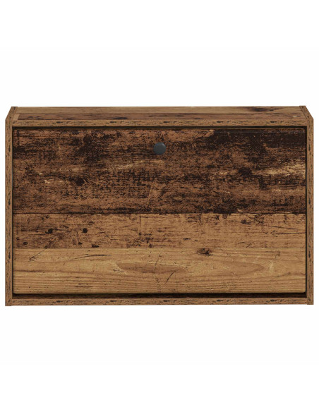 Mobiletto per Scarpe da Muro BREDA 71 x 17 x 43 cm Legno antico
