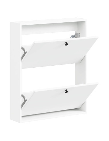 Mobiletto per Scarpe da Muro BREDA 71 x 17 x 86 cm Bianco