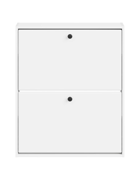 Mobiletto per Scarpe da Muro BREDA 71 x 17 x 86 cm Bianco
